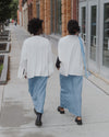 BASERANGE Linen Skirt Portugal BAS-SKDY-SL-SP25-TRUSS BLUE SKDY-SL-000